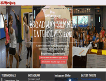 Tablet Screenshot of lmprojectdance.com